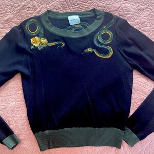 Unique vintage snake sweater